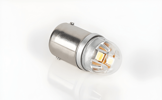 a LED Bulb Type BA15S on a white background