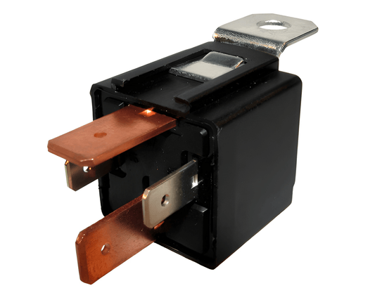 4 pin relay switch on a white background