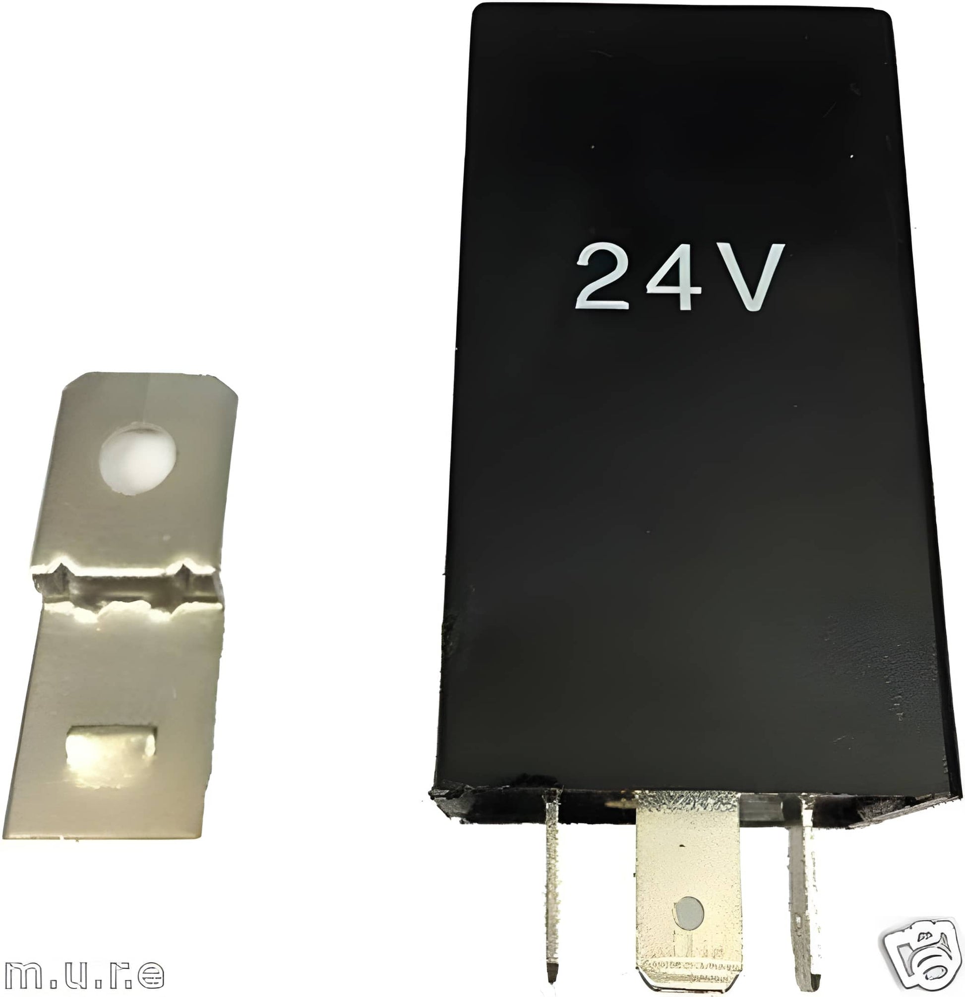 black plastic 4 pin flasher relay unit