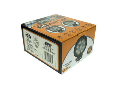 Genuine Maypole 12v / 24v round led work lamp work lamp 1400 lumens 15w 9 leds 9x3w MP5068