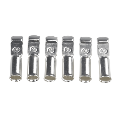 Six silver heavy-duty quick connect terminals for 50A DC power MURE GAC50 3 Anderson type plugs