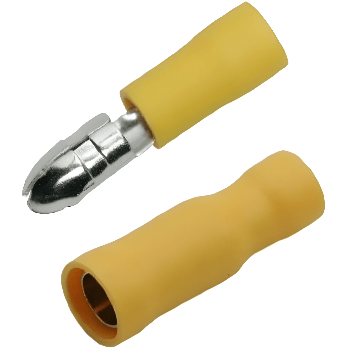 50 Male & 50 Female 5Mm Yellow Bullet Connector Crimp Terminal Ctie T3Fb5/T3Mb5