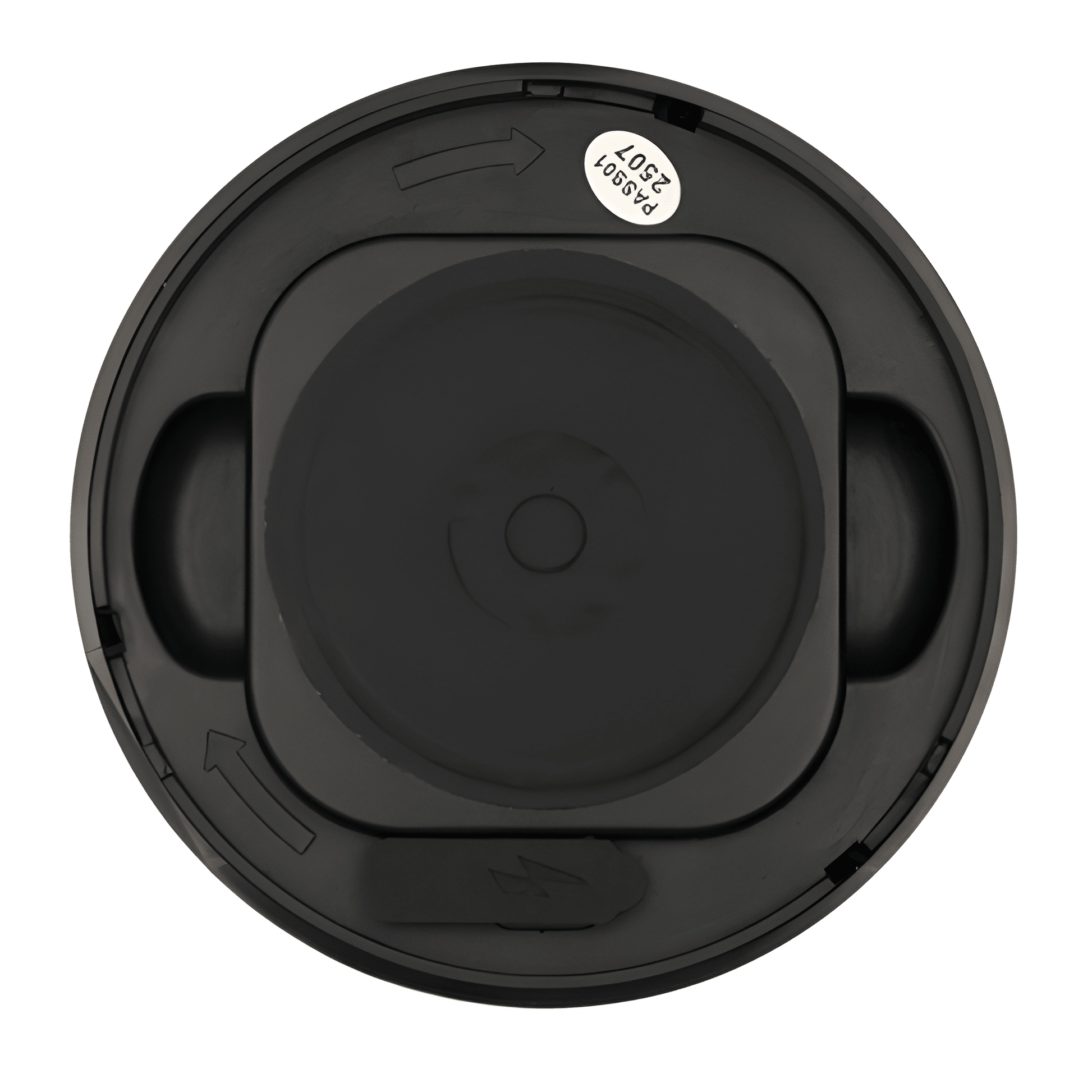 Underneath view of the AMB98A beacon highlighting the heavy-duty magnetic fixing and protected USB-C charging port.