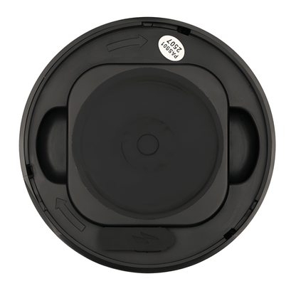 Underneath view of the AMB98A beacon highlighting the heavy-duty magnetic fixing and protected USB-C charging port.