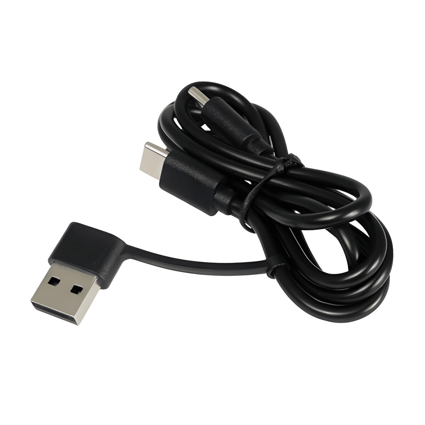 Included USB-C to USB-C charging lead with a USB-A adaptor for versatile 5V-12V power source compatibility.