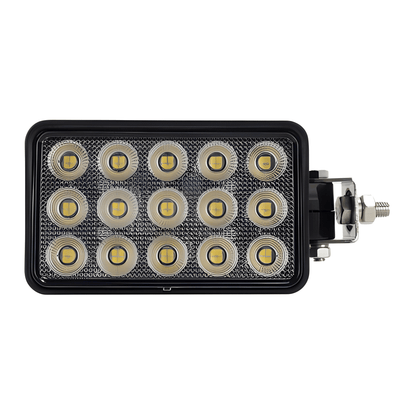Rectangular LED light bar with multiple circular components on a white background