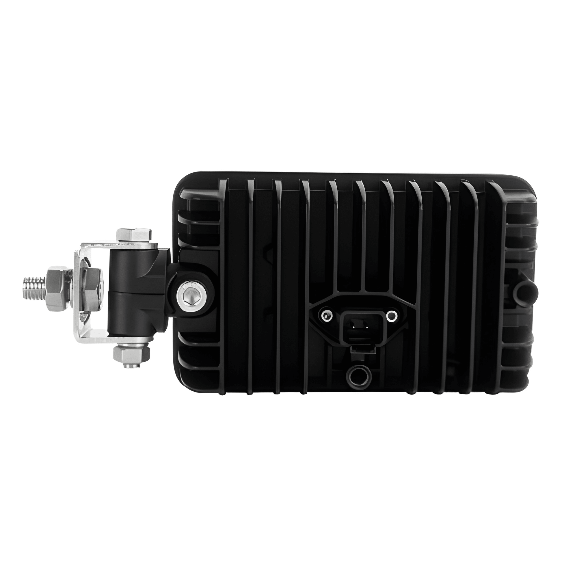 rear side view of 60 Watt LED Rectangle Flood Beam 6000 Lumens Dual Mount IP68 LED Global LG972 on a white background