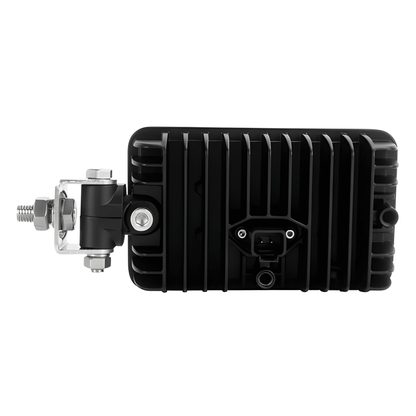 rear side view of 60 Watt LED Rectangle Flood Beam 6000 Lumens Dual Mount IP68 LED Global LG972 on a white background