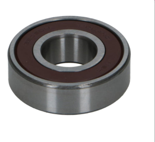 metal bearings with rubber seals, commonly used in vehicle alternators