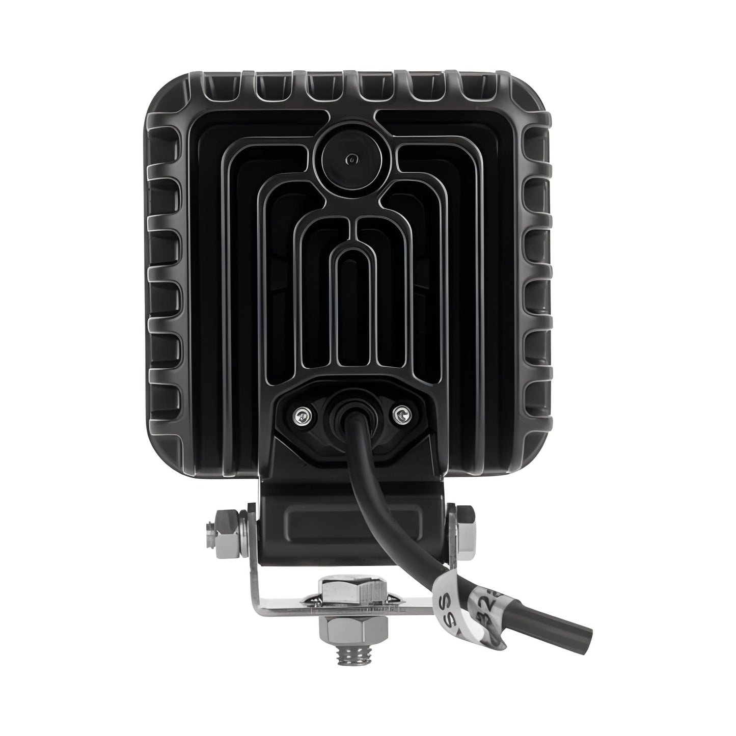 rear view of 64 Watt LED Square Flood Beam 6400 Lumens 12V 24V Dual Mount IP68 LED Global LG960