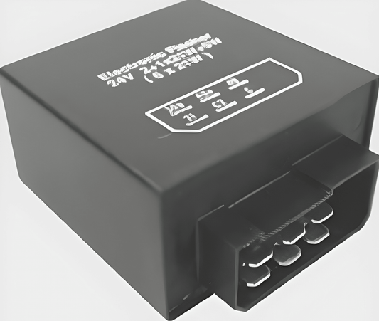 6 Pin Flasher Unit Relay 140W Commercial Lorry 24V Indicator Hazard Towing Current Care 01-034 on a white background
