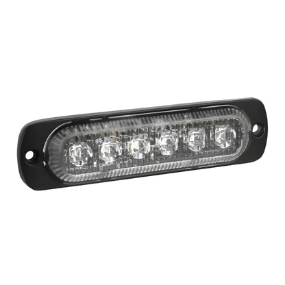 LED light bar with clear lens on a white background