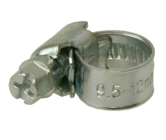 1x 9.5-12mm Hose Clip - Worm Drive, Zinc Plated CurrentCare 000-MSE