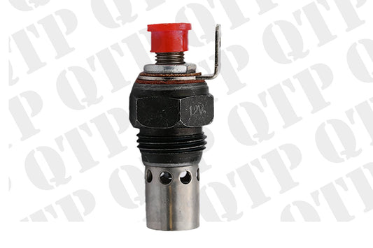 Tractor Heater Plug / Glow Plug With Push On Connection 12 Volt Thread Size 7/8" UNF QTP 2666108R