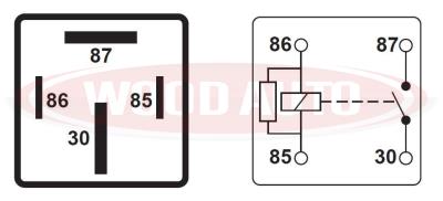 4 Pin High Performance HD Relay Switch Normally Open 12V 70A WoodAuto RLY1067