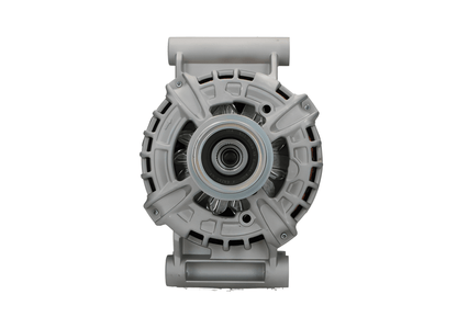 Car alternator front view on a white background ALT10745