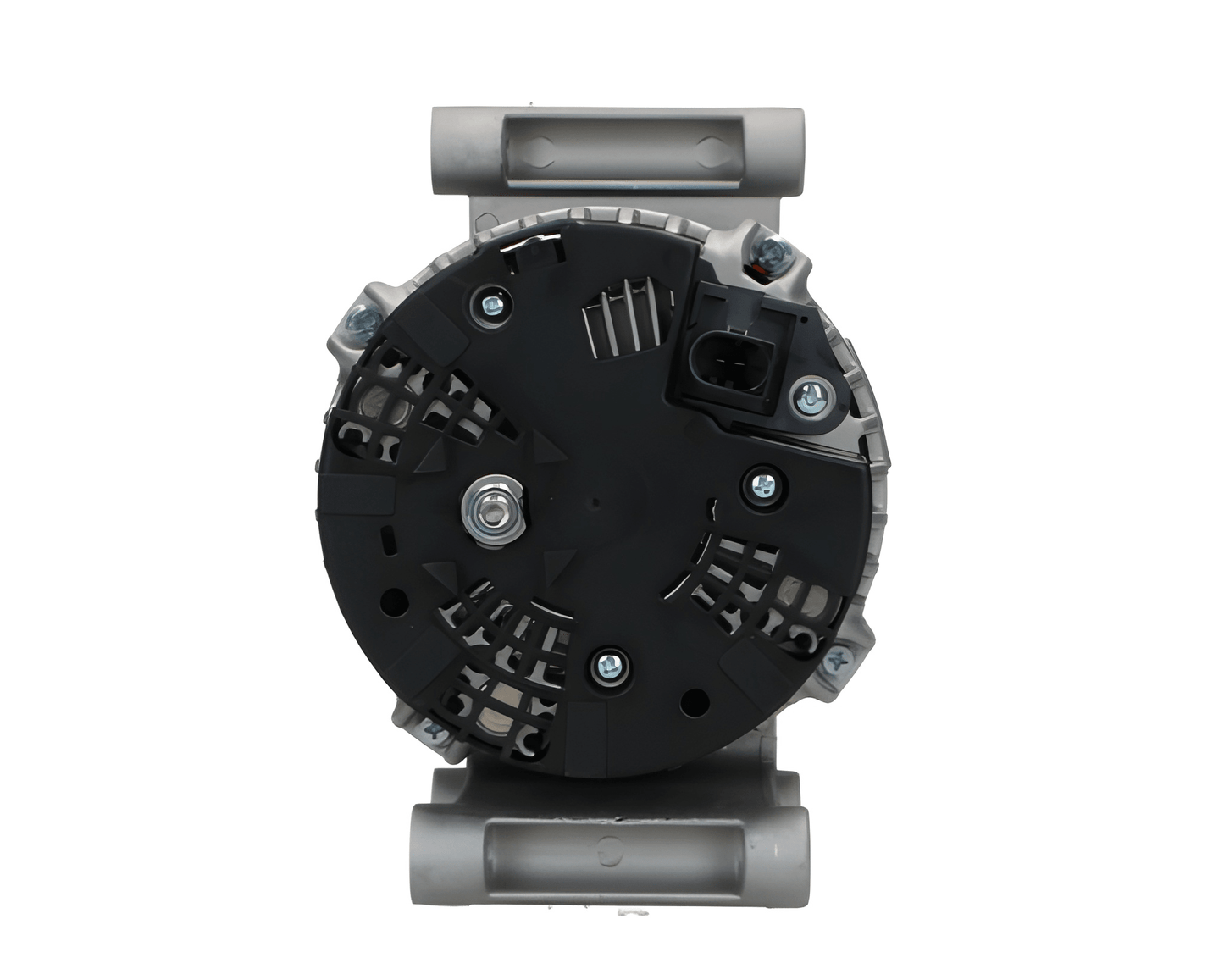 Car alternator rear view on a white background ALT10745