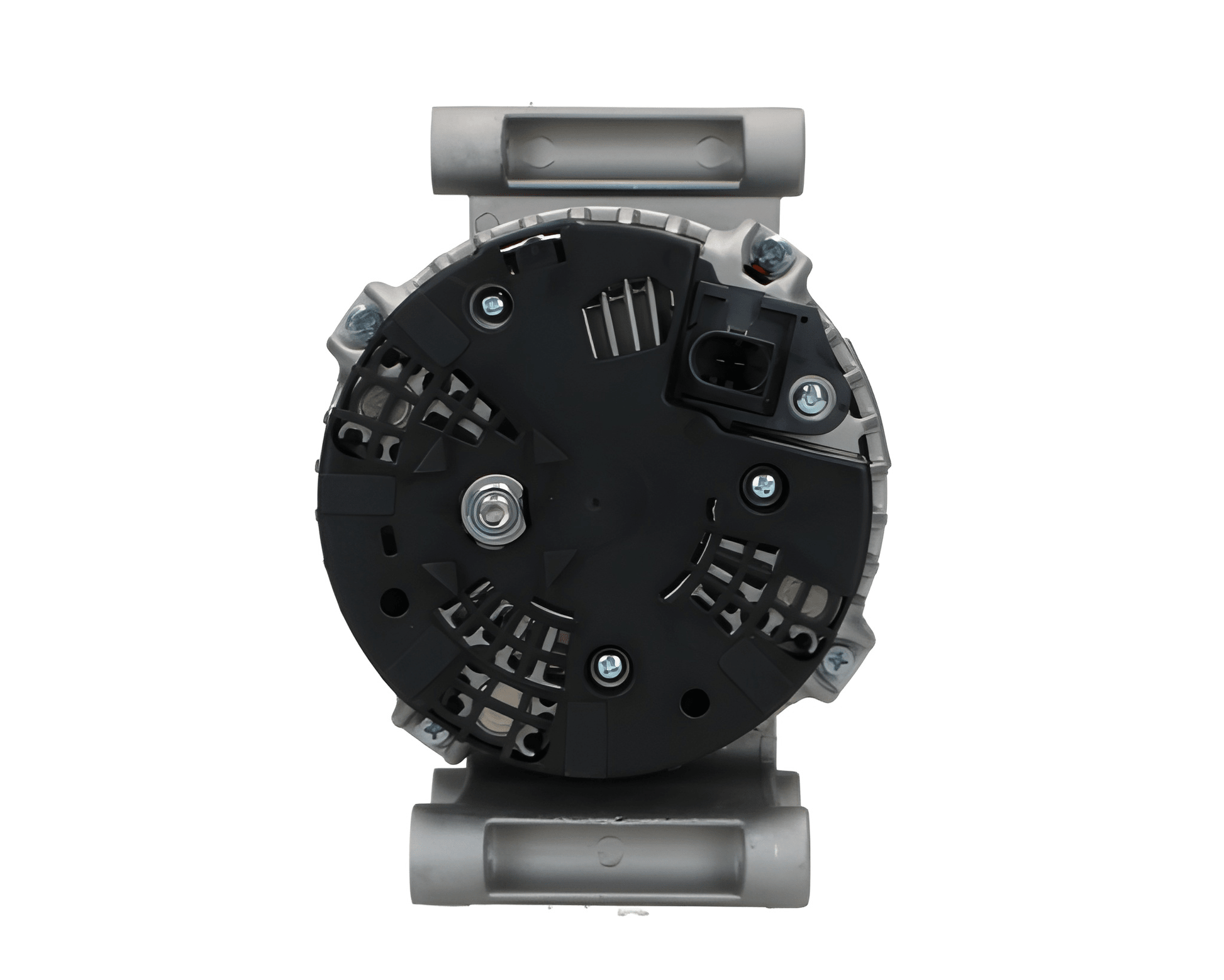 Car alternator rear view on a white background ALT10745