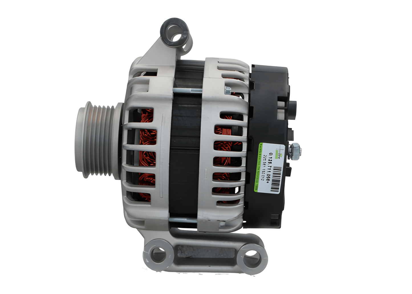 Car alternator side view on a white background ALT10745