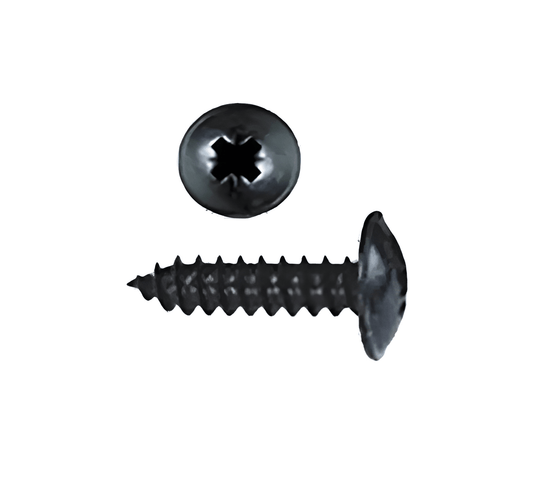 Bag of 100 Black Self Tapper Screws 10mm 3/4" Daltec BST-8