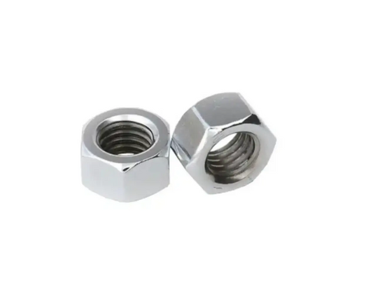 BZP steel nuts for automotive and general-purpose fastening. The image shows the hex head and internal threading, highlighting the quality finish.