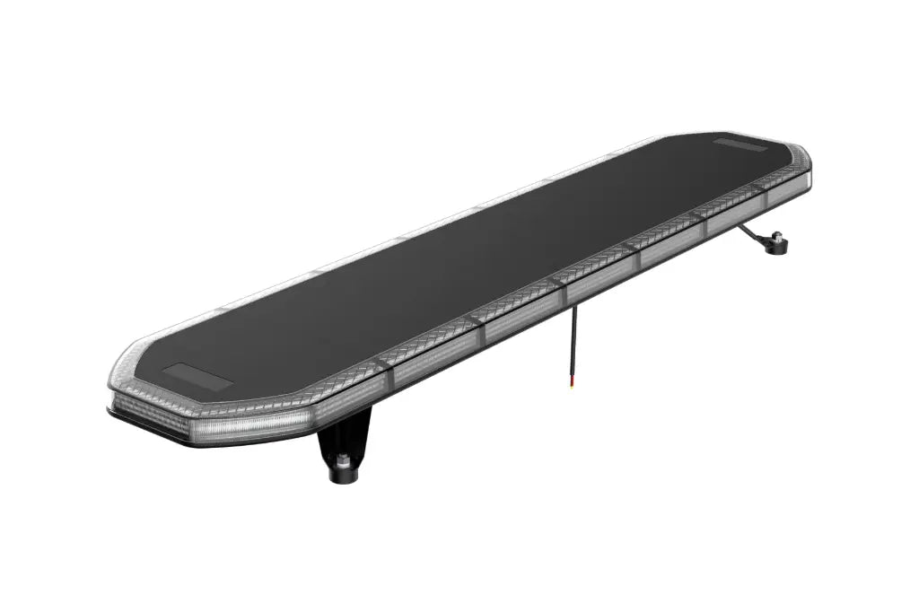 Slimline Led Clear Lens Black Top Apex Amber Strobe Flashing Recovery LightBar 1200mm Roof Bar Daltec D-LIG-00070