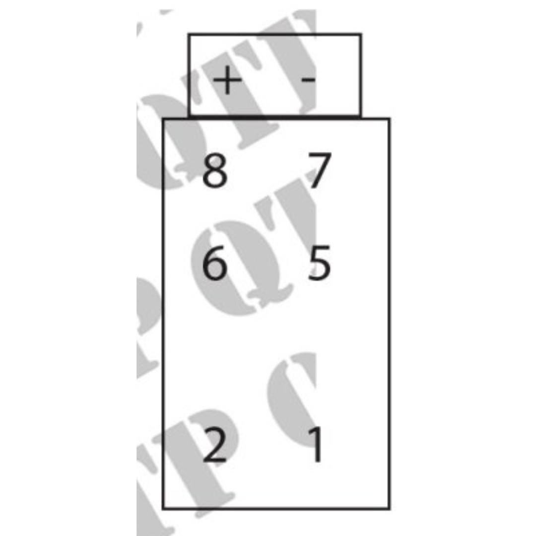 On Off Rocker Switch SWF Type 300s 4WD 2 Terminals Rectangle QTP61334