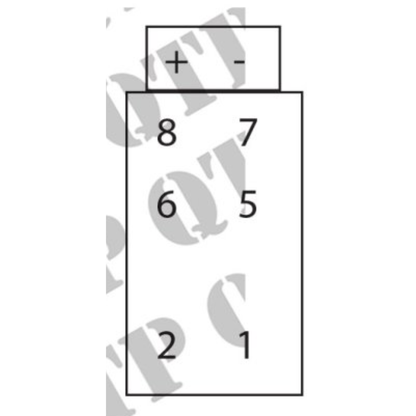 On Off Rocker Switch SWF Type 300s 4WD 2 Terminals Rectangle QTP61334