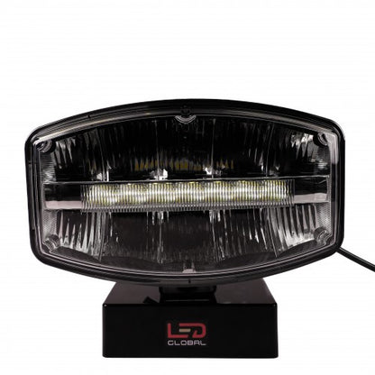 80 Watt Jumbo LED Driving Spot Light with 2 Colour Options Position Light IP68 ECE White or Amber LED Global LG888