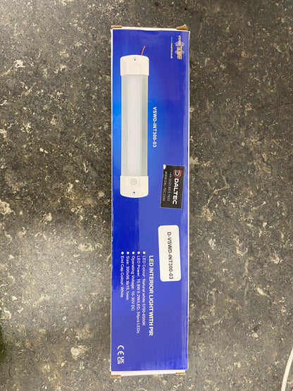 10V-30V LED 300mm Interior Strip Lights PIR Sensor 756 Lumens IP67 Daltec D-VSWD-INT300-03