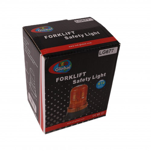 LED Forklift Beacon 10-110v 30 LEDs EMC Bolt Mount Amber Flash LED Global LG677