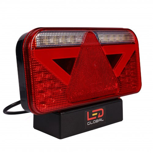 LED Tail Lamp 9-33 Volts Led Stop, Tail, Indicator, Fog, Reverse, Reflector, Triangle,  built in Smart Resistor ECE and EMC Approved LED Global LG575 RH