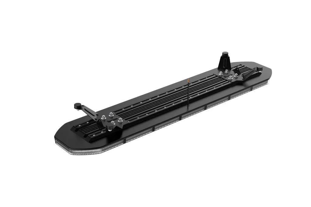 Slimline Led Clear Lens Black Top Apex Amber Strobe Flashing Recovery LightBar 1200mm Roof Bar Daltec D-LIG-00070