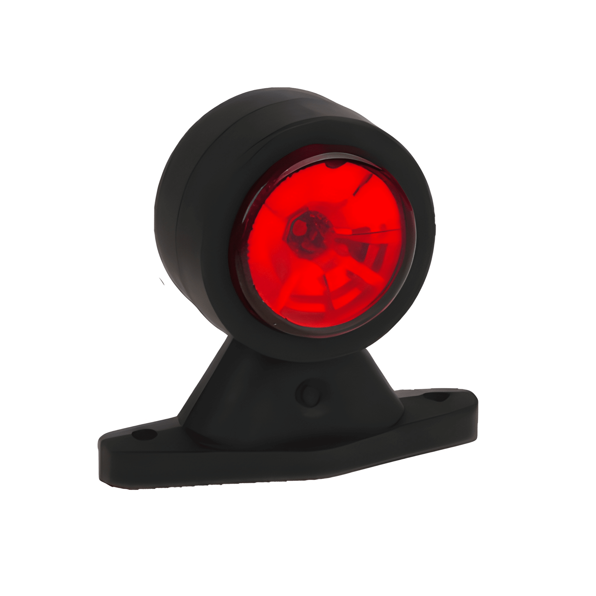 led straight stalk marker lights on a white background showing the red side