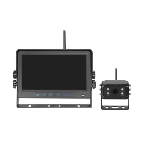 Wireless Rear View Security System 7" 4 Channel Monitor Colour LCD screen Kit LED GLOBAL LG9045