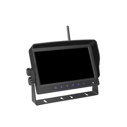 Wireless Rear View Security System 7" 4 Channel Monitor Colour LCD screen Kit LED GLOBAL LG9045