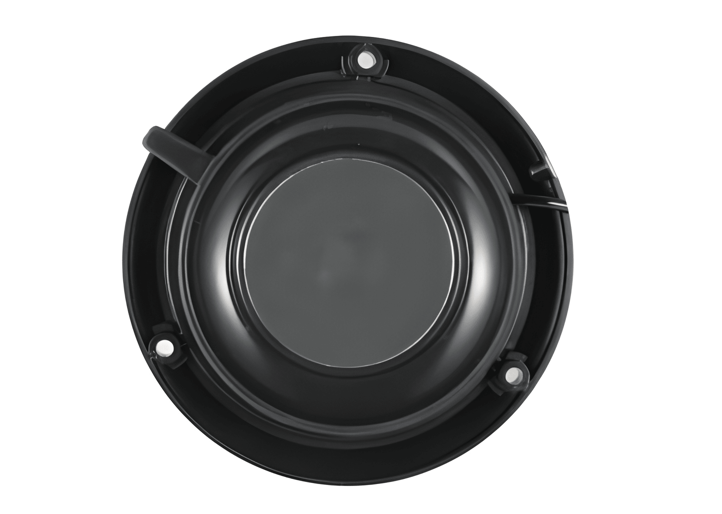 Low Profile LED Magnet Beacon 12v 24v 4 Flash Patterns (Amber) bottom view