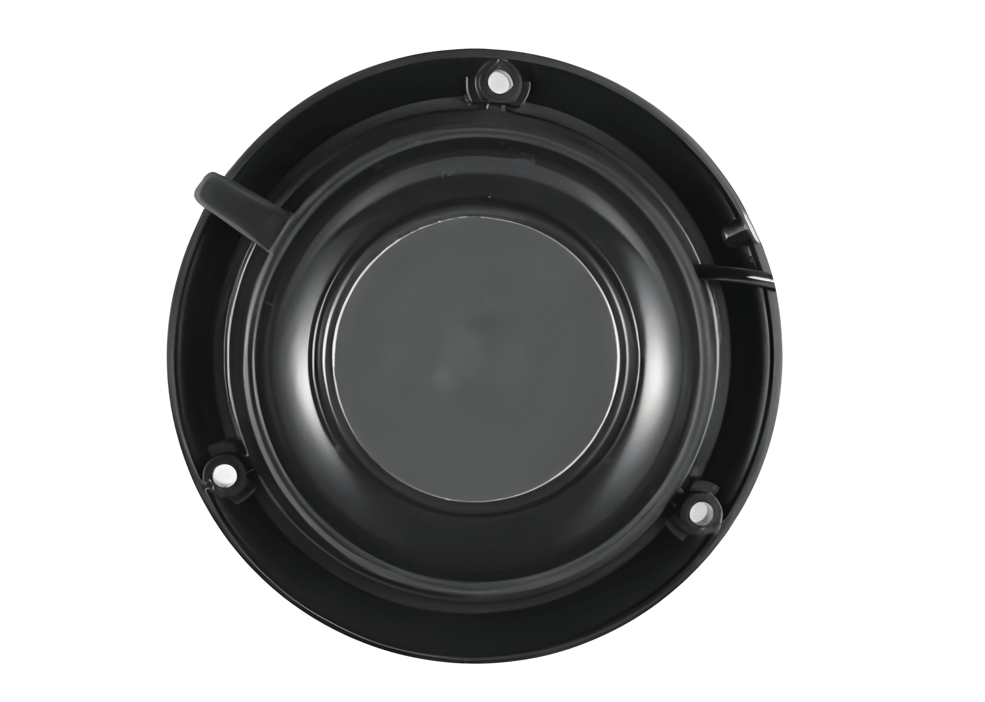 Low Profile LED Magnet Beacon 12v 24v 4 Flash Patterns (Amber) bottom view