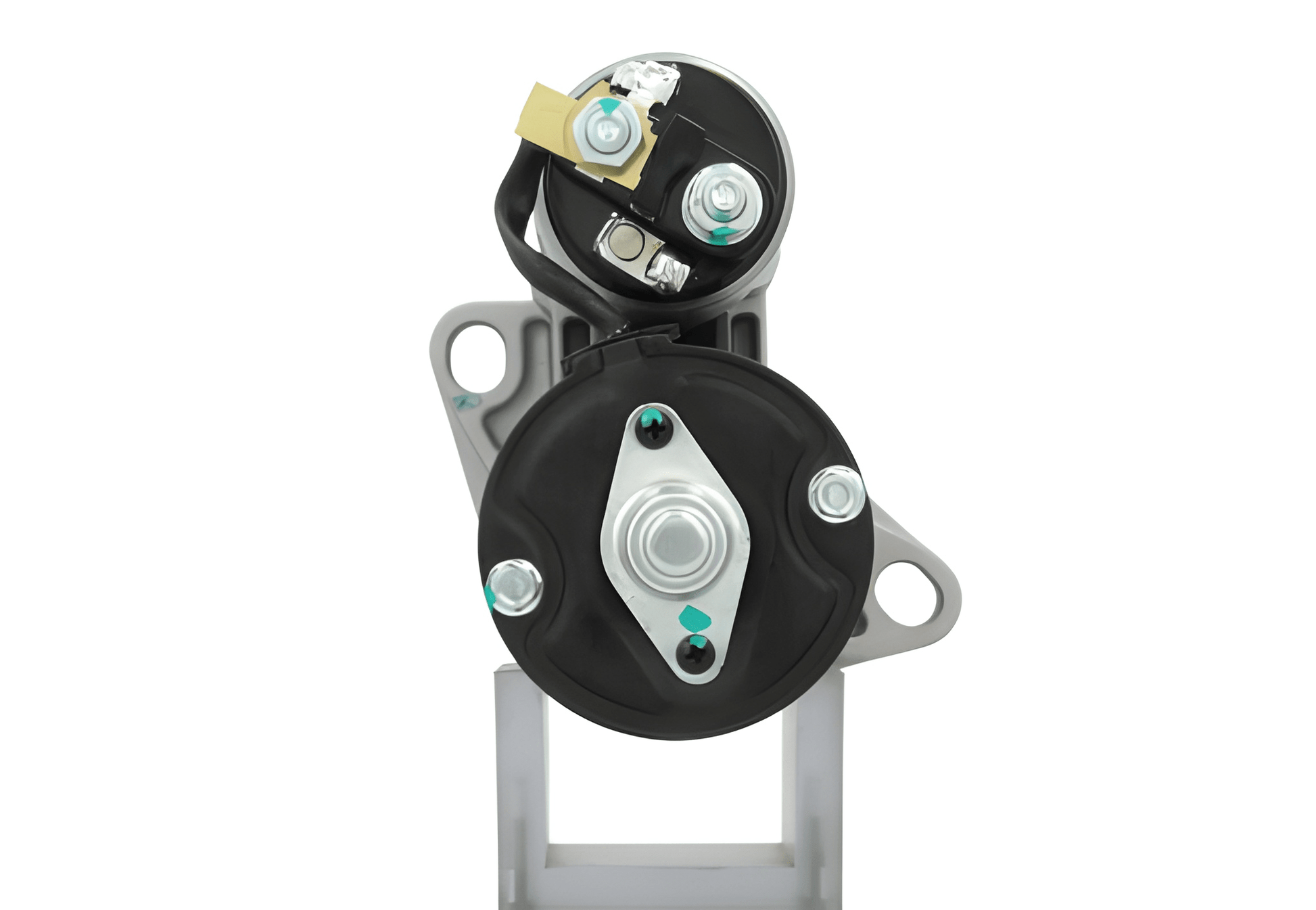 back side view of a New 12V 1.1KW Starter Motor 9 Teeth Fits Perkins, JCB, Ford, Volvo 110552  STR23007