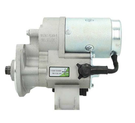 side view of New 12v Starter Motor Denso Type 9th Fits Cummins, Bomag, Komatsu 114332 / STR70381