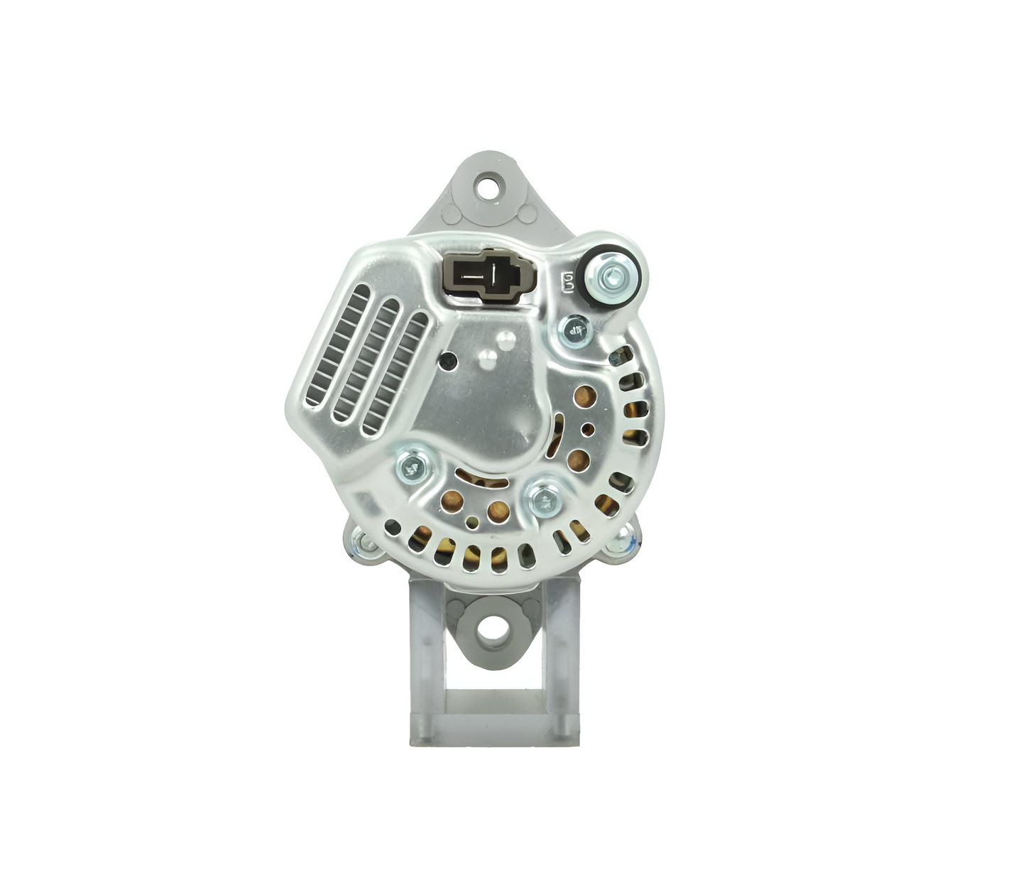 Car alternator on a white background