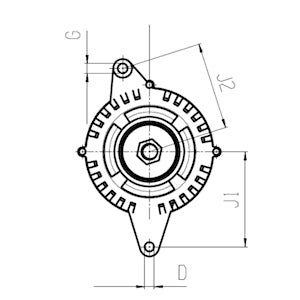 New Alternator 12v 65AMP Fits: Lamborghini Tractors, Fiat, Alfa Romeo, Ford, New Holland 111686 / ALT26002