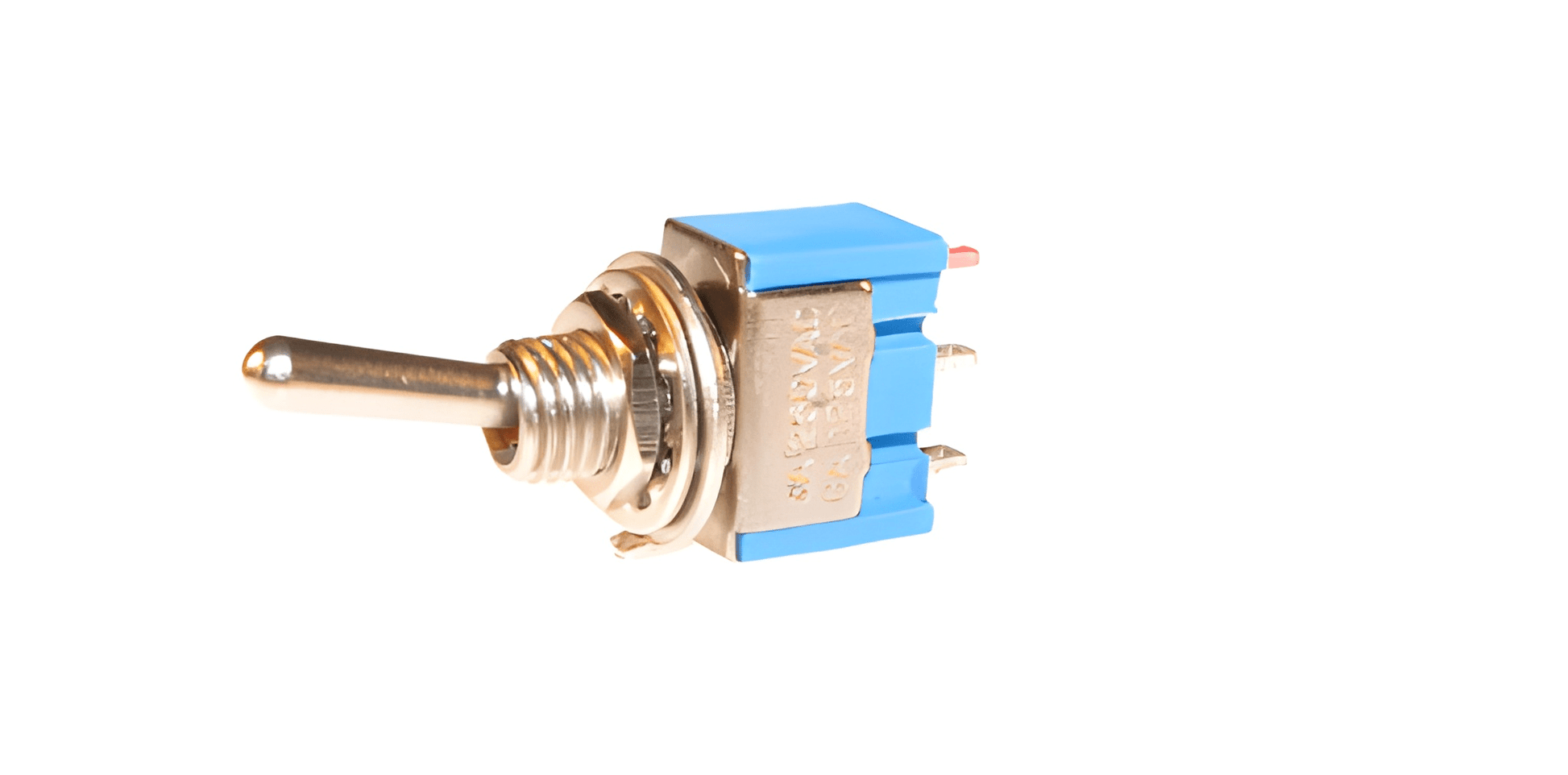 on off toggle switch flick flip on a white background 