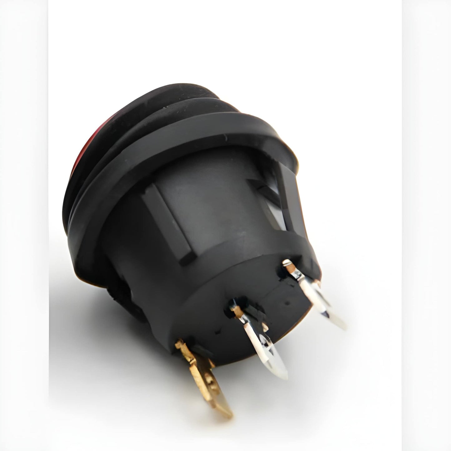 On/Off Rocker Switch Red Round Waterproof 12V Mure Sw.Wtr.1Red - Mid-Ulster Rotating Electrics Ltd