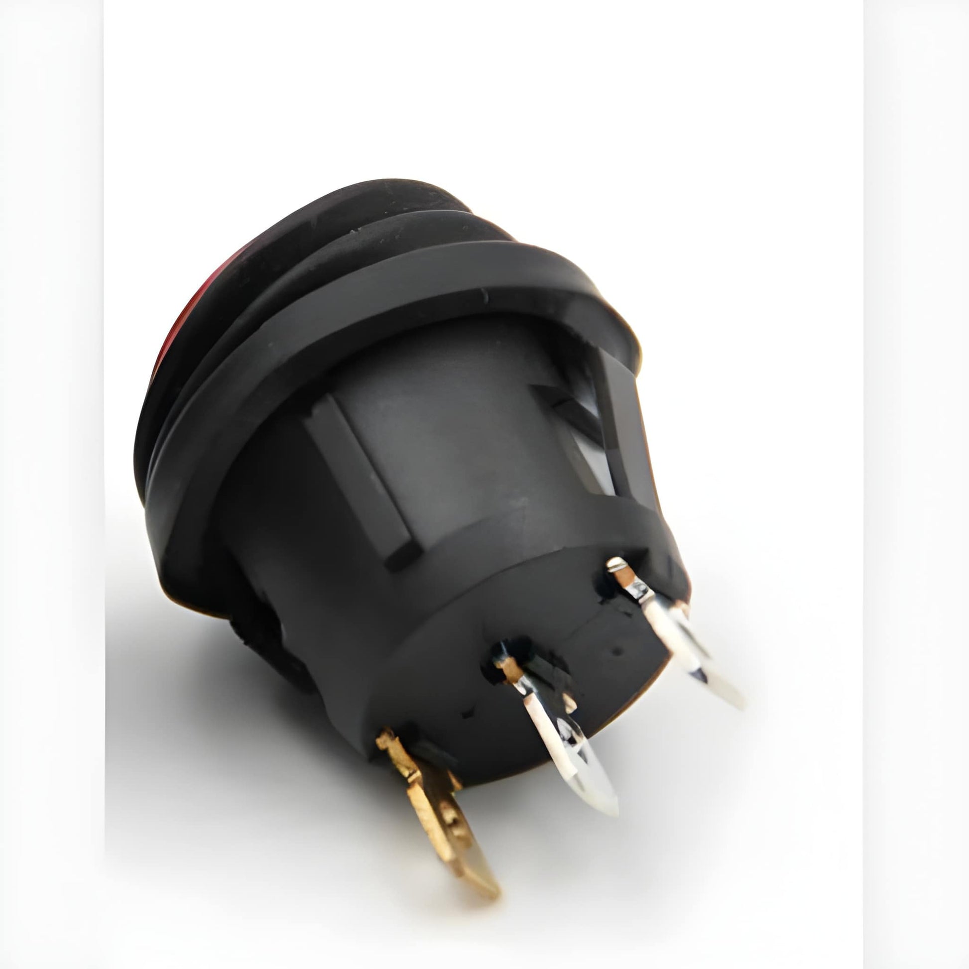 On/Off Rocker Switch Red Round Waterproof 12V Mure Sw.Wtr.1Red - Mid-Ulster Rotating Electrics Ltd