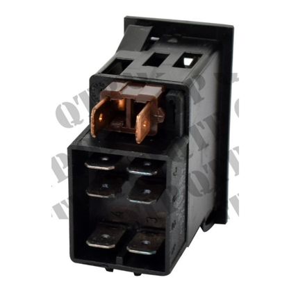 back view of a rocker switch SWF type on a white background