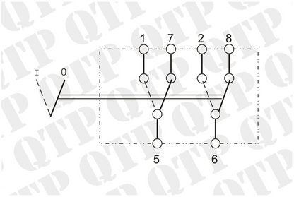 On Off Rocker Switch SWF Type 300s 4WD 2 Terminals Rectangle QTP61334 diagram