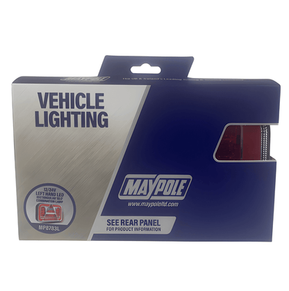 Maypole vehicle lighting packaging on a white background