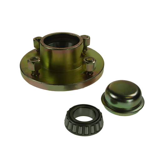 Steel Cap & Spherical Trailer Wheel Hub – 325KG Unbraked, 70MPH Rated, 4x4" PCD Maypole MP4180
