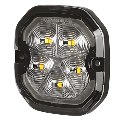12V/24V S500 Flat Strobe 5 LED White Light 10 Flash Patterns IP67 Daltec D-VSWD-S500-W